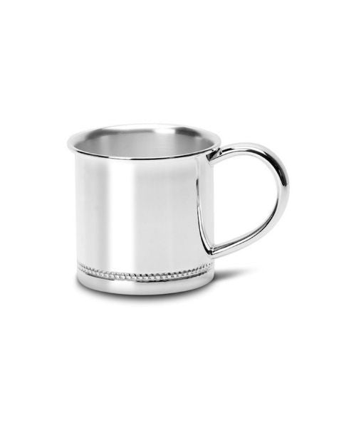 Beaded Baby Cup in Silverplate