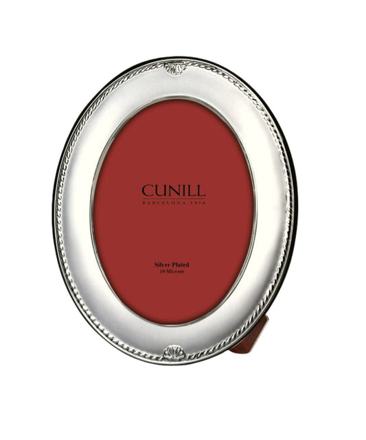 Cunill Oval Shell Silverplate Frame