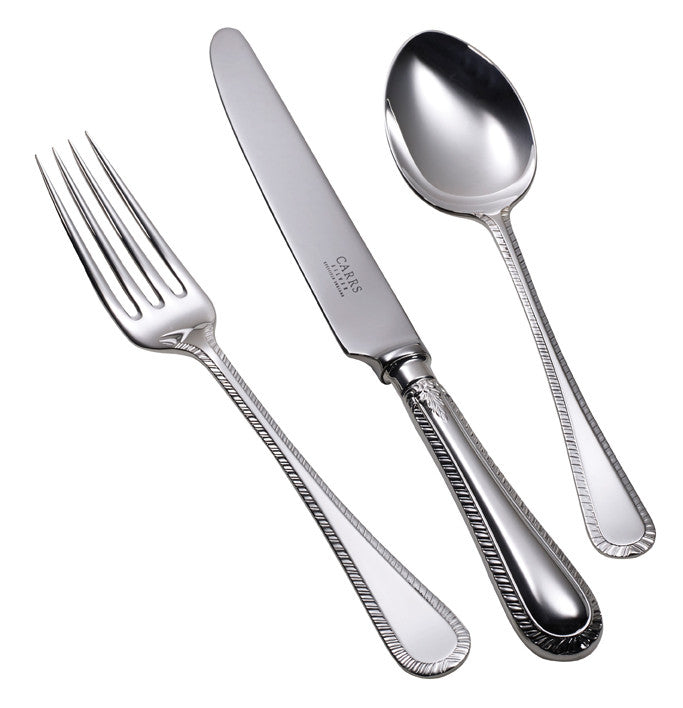 Feather Edge Serving Collection in Sterling