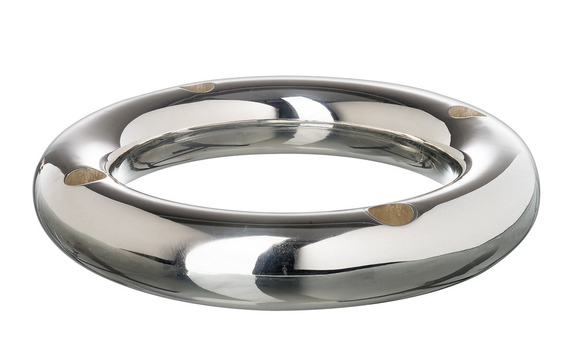 Aura Candleholder in Silverplate