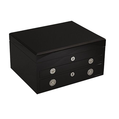 Carrs Silver Imperial Storage Chest in Black