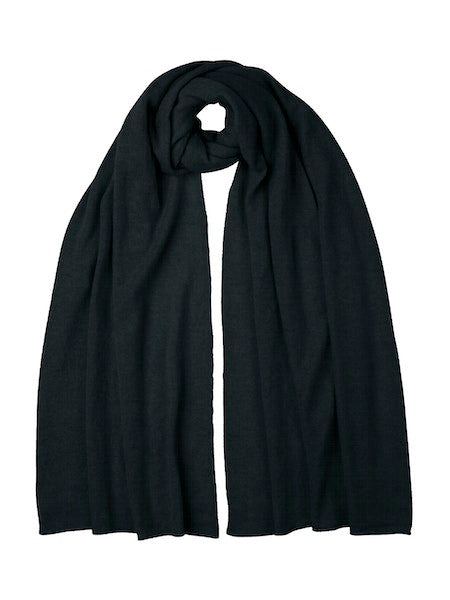 Johnstons of Elgin Cashmere Gauzy Stole in Black