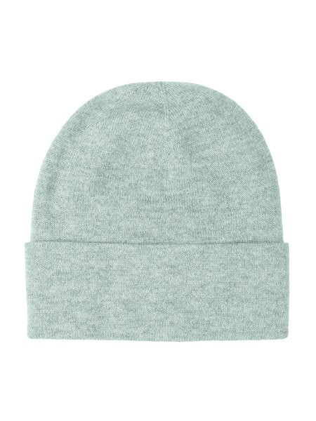 Johnstons of Elgin Cashmere Plain Double Jersey Hat in Frost