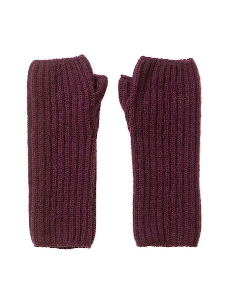 Johnstons of Elgin Women's Cashmere Ribbed Wrist Warmer in Heather