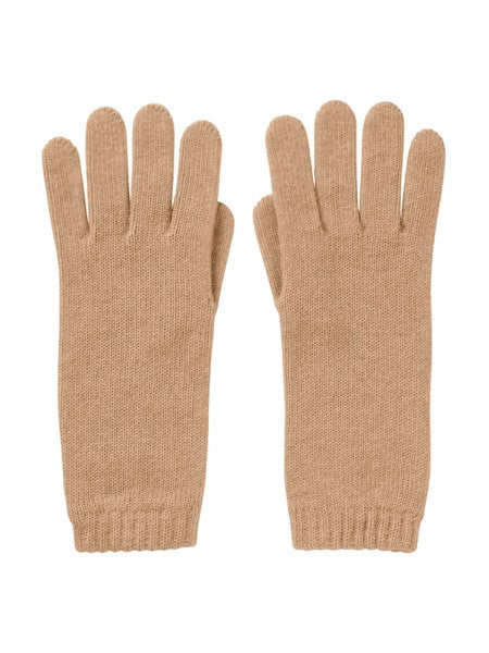 Johnstons of Elgin Women's Cashmere Short-Cuff Gloves in Soft Camel