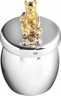 Bear Sterling Silver Keepsake Jar