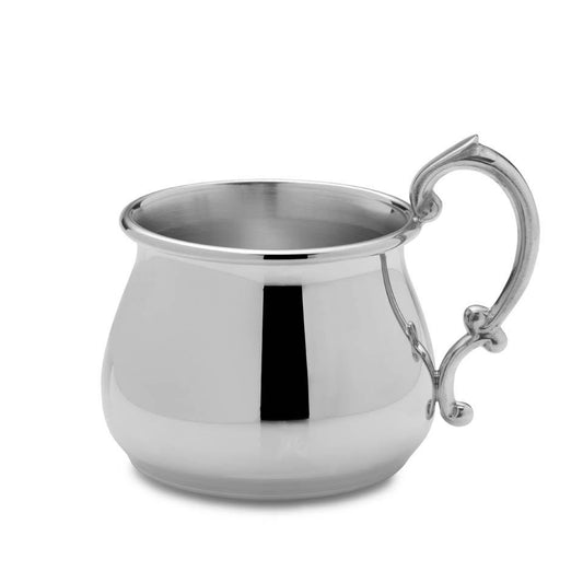 Empire Silver Pot Belly Baby Cup in Pewter