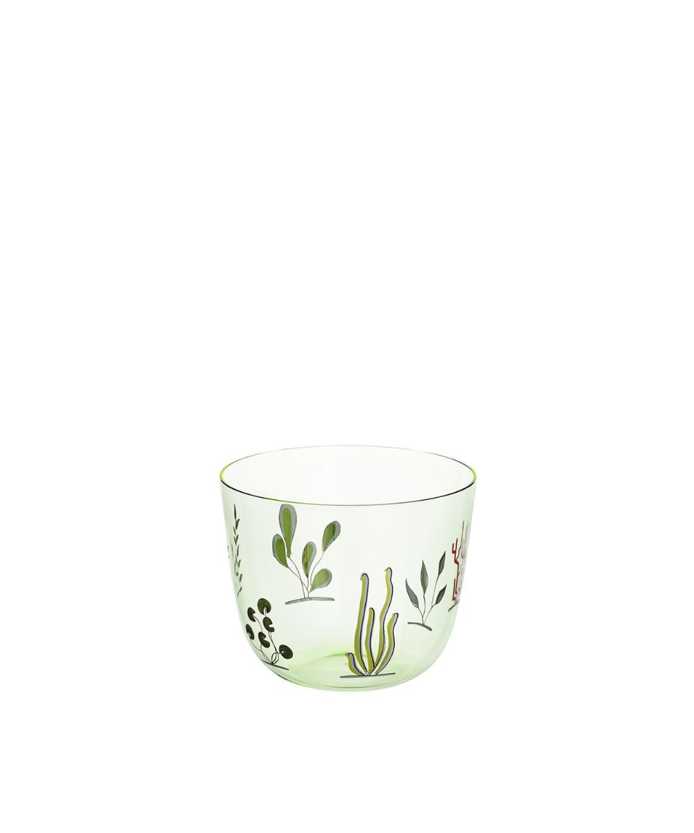 Lobmeyr Drinking Set No. 267 Alpha - High Seas Tumbler Light Green Flora