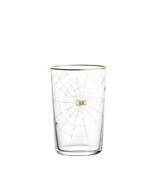 Lobmeyr Spider's Web Tumbler with Gold Detail