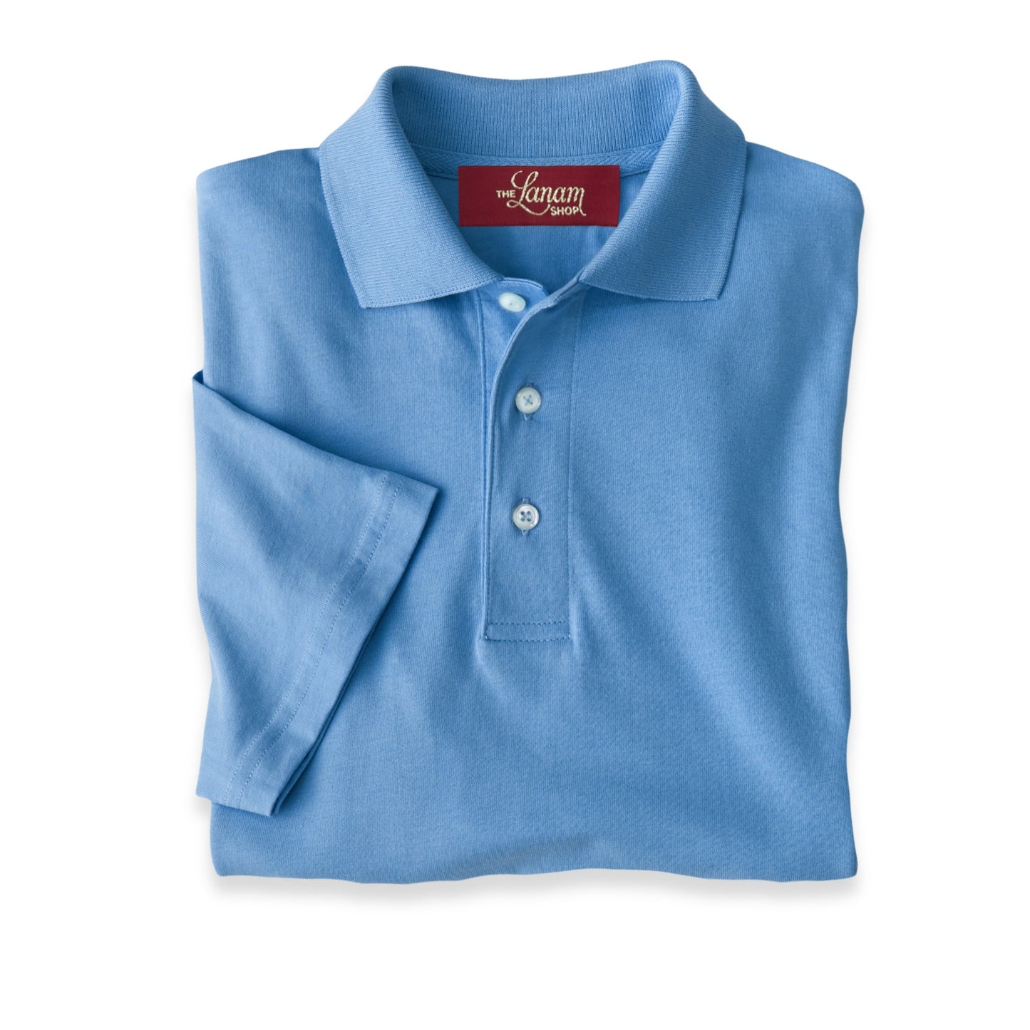 Men Short Sleeve Pima Cotton Jersey Polo | Coastal Blue