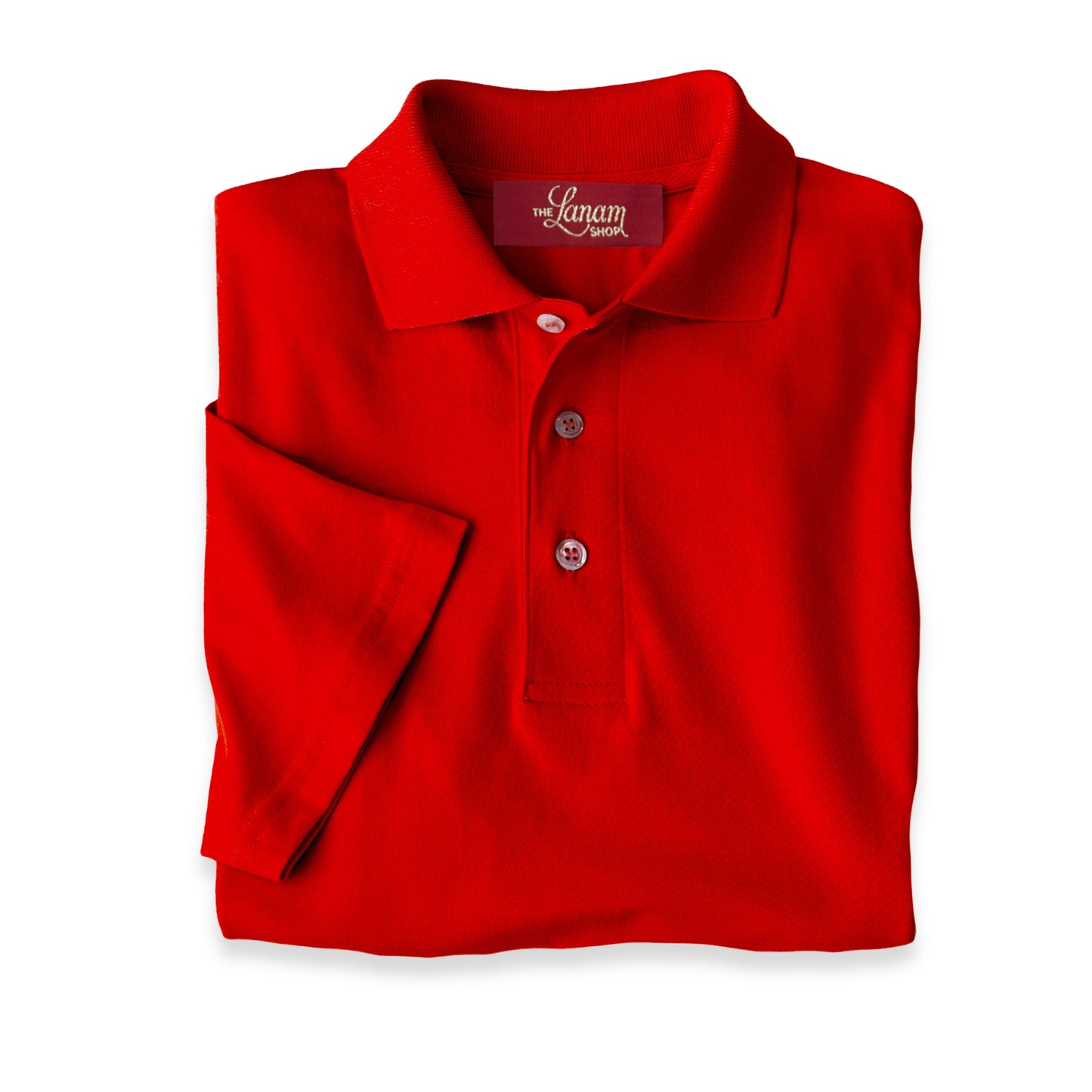 Men Short Sleeve Pima Cotton Jersey Polo | Bright Red