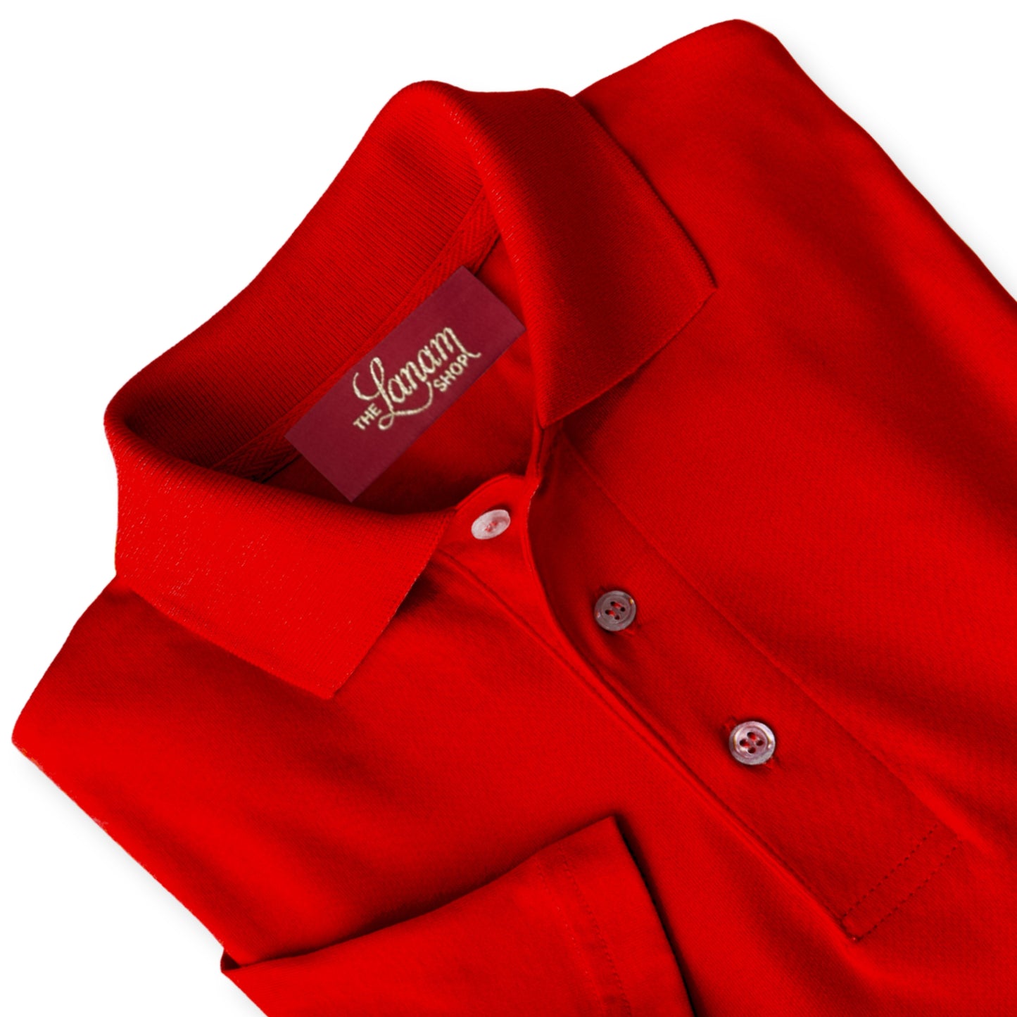 Men Short Sleeve Pima Cotton Jersey Polo | Bright Red