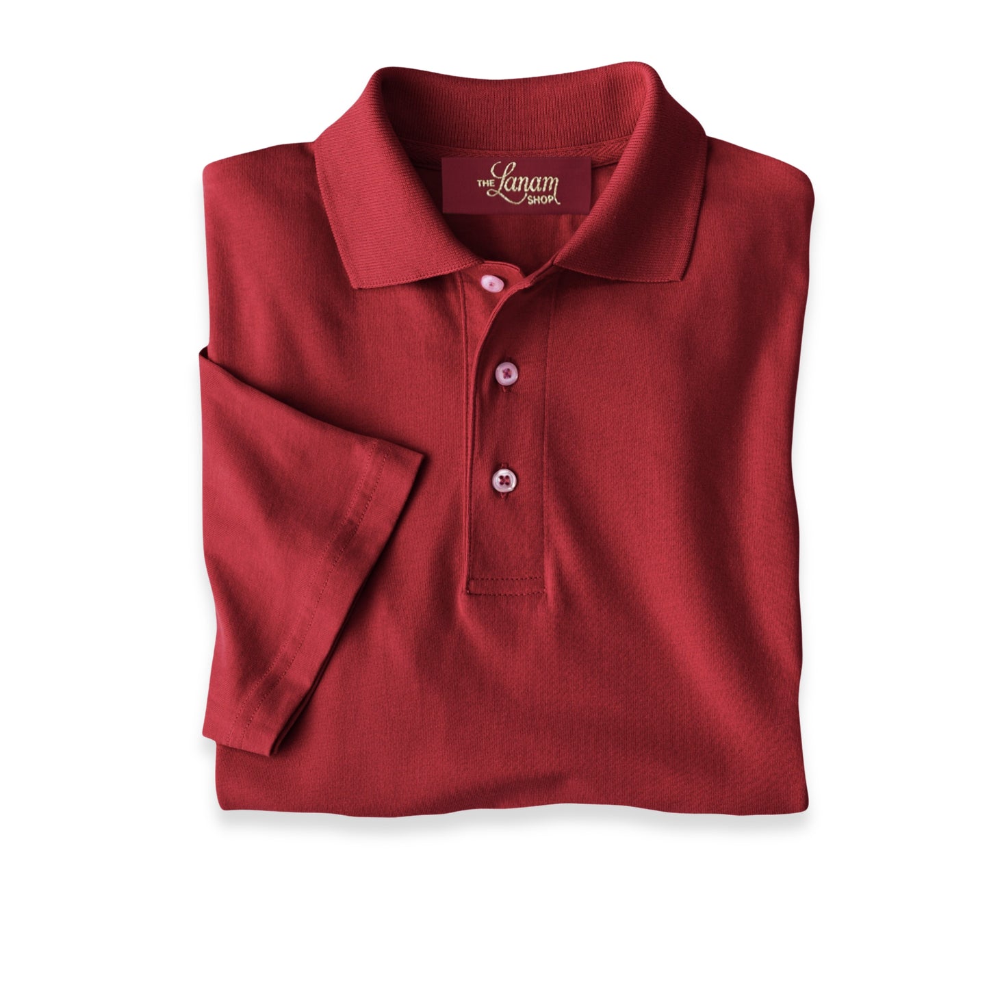 Men Short Sleeve Pima Cotton Jersey Polo | Crimson