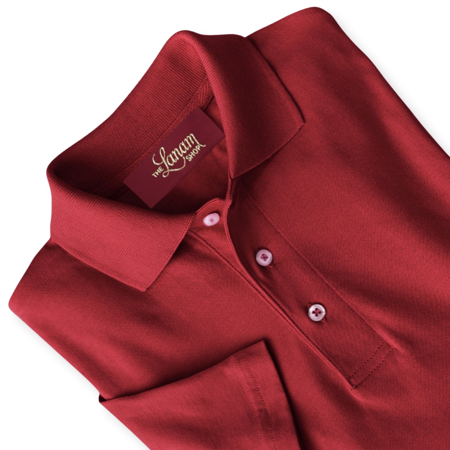 Men Short Sleeve Pima Cotton Jersey Polo | Crimson