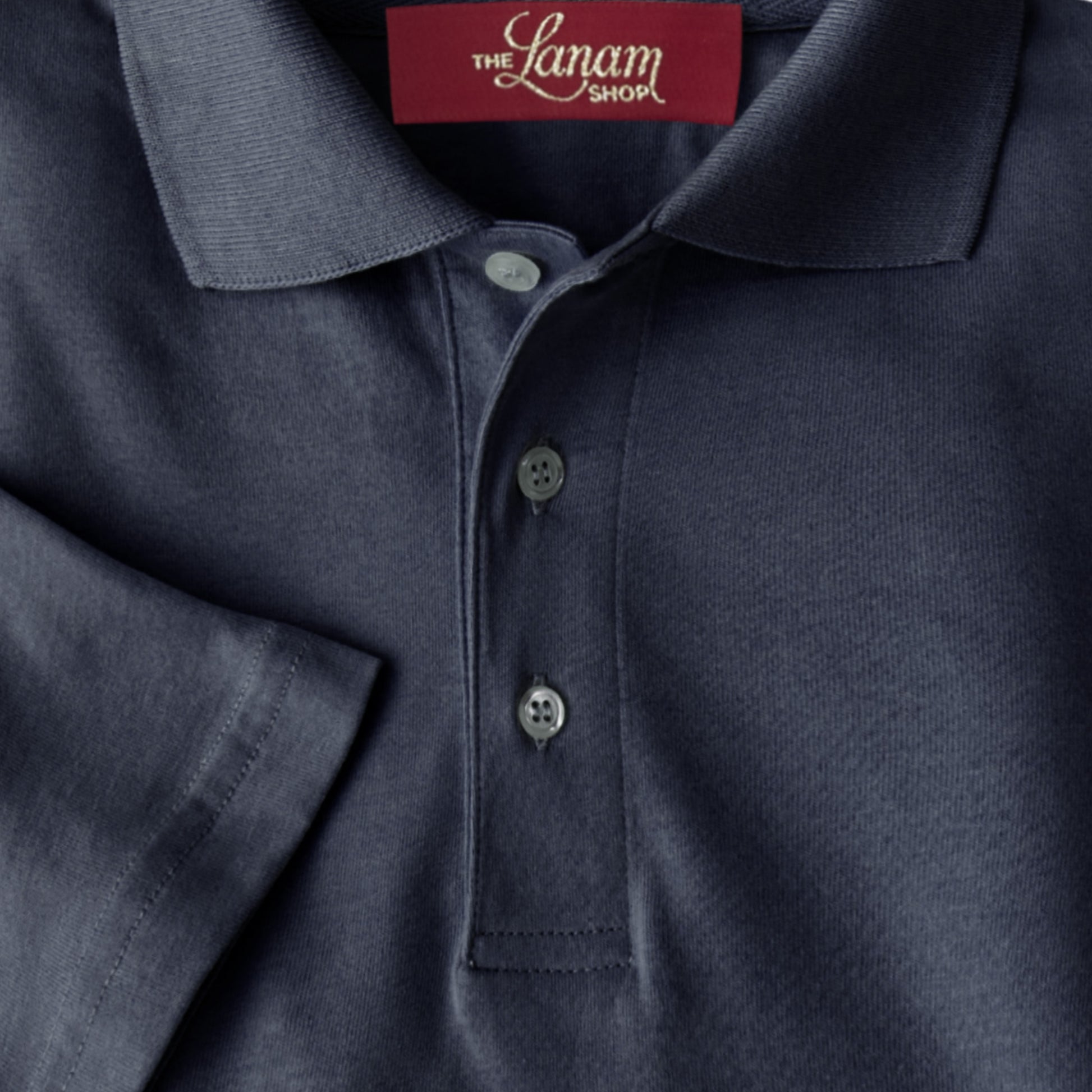 Men Short Sleeve Pima Cotton Jersey Polo | Navy