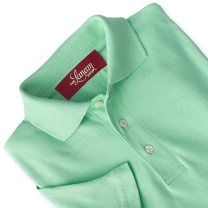 Men Short Sleeve Pima Cotton Jersey Polo | New Lime