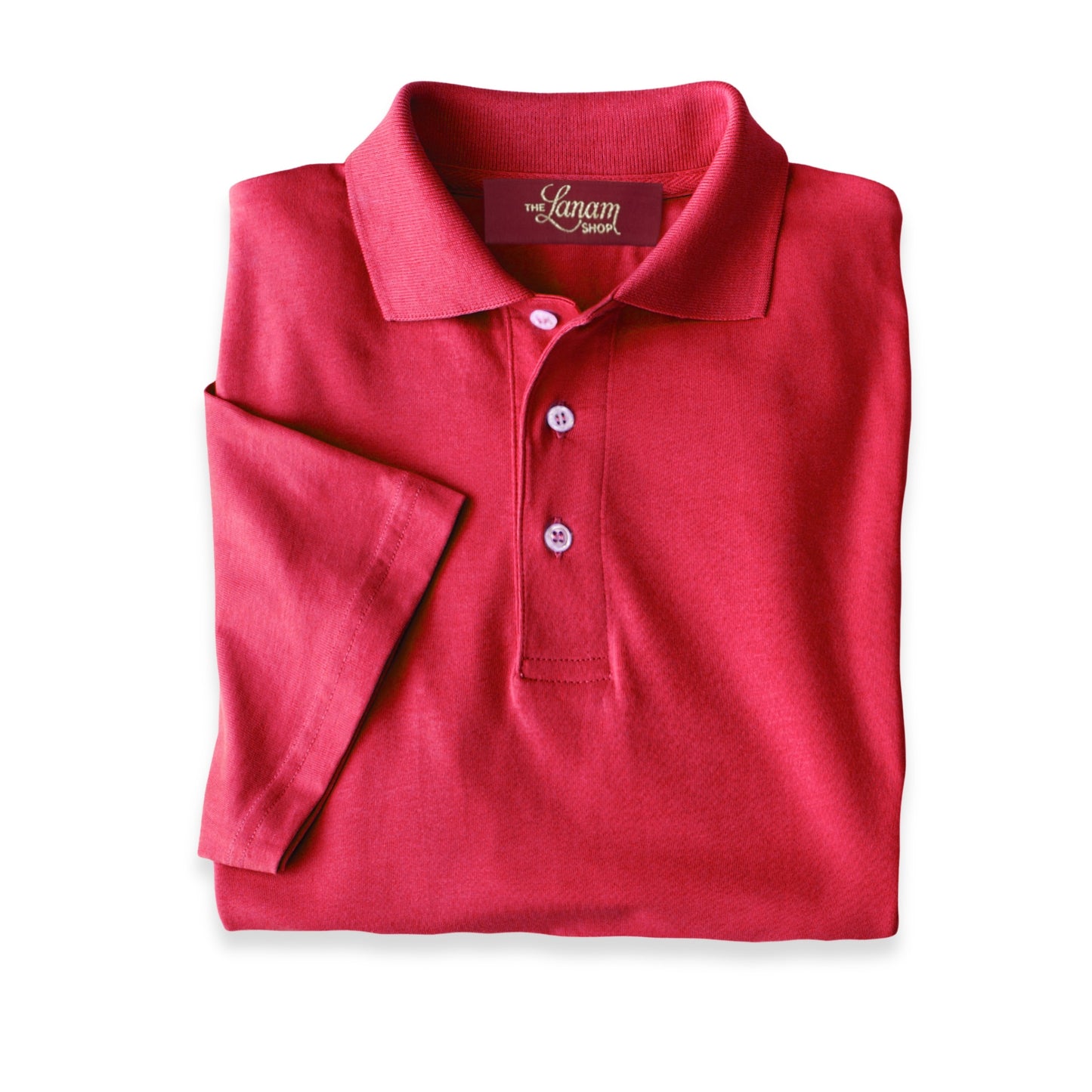 Men Short Sleeve Pima Cotton Jersey Polo | Raspberry