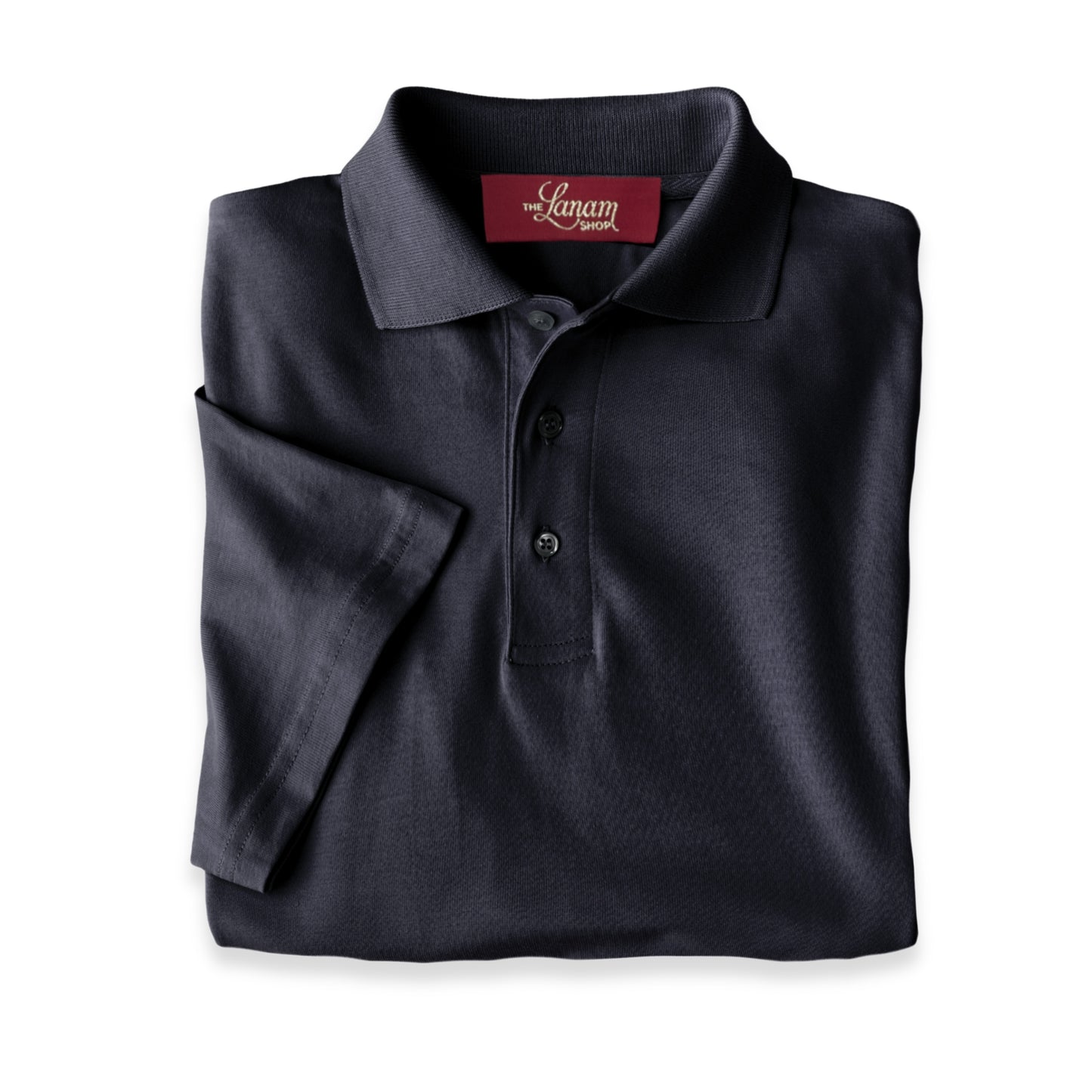 Men Short Sleeve Pima Cotton Jersey Polo | True Navy