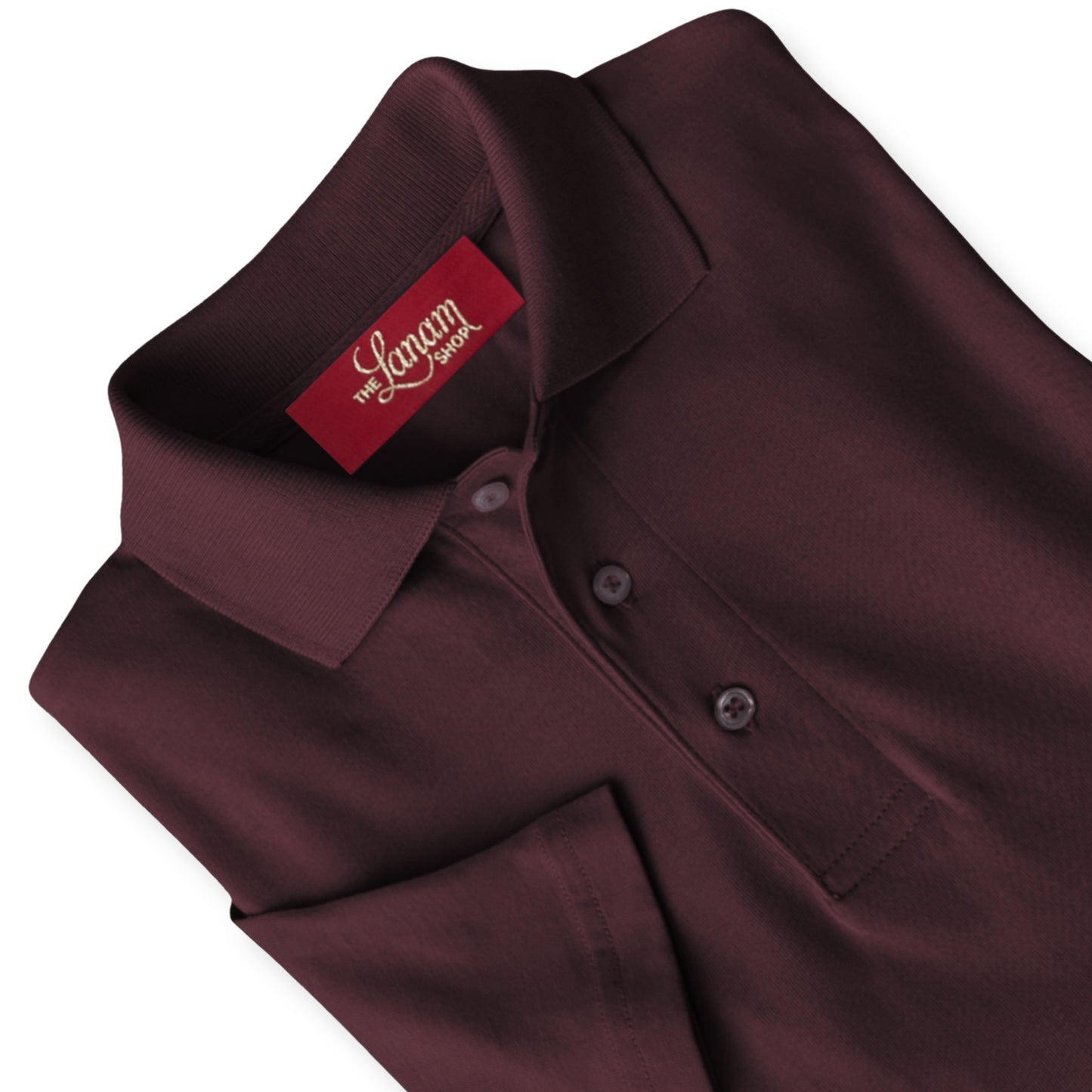 Men Short Sleeve Pima Cotton Jersey Polo | Wine