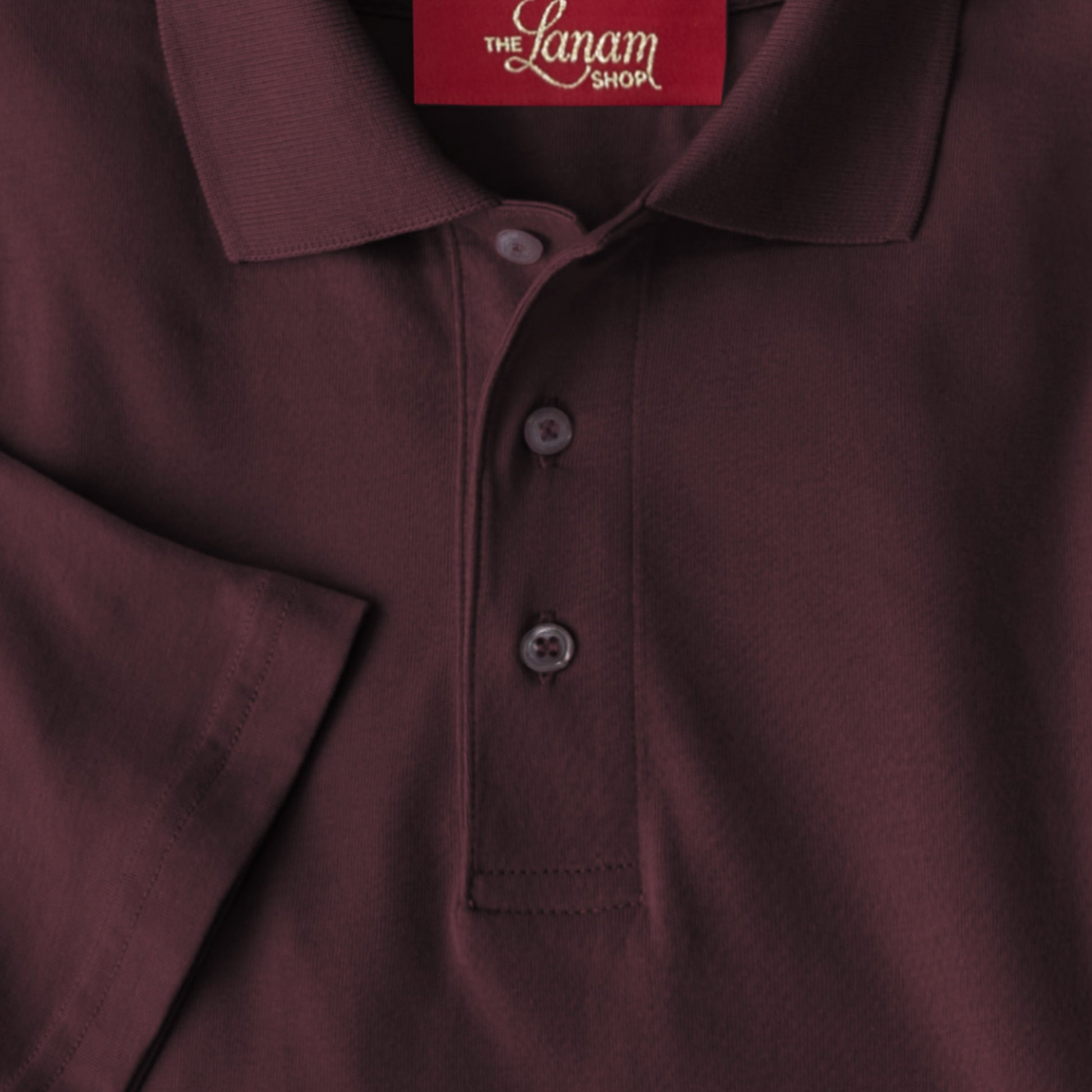 Men Short Sleeve Pima Cotton Jersey Polo | Wine