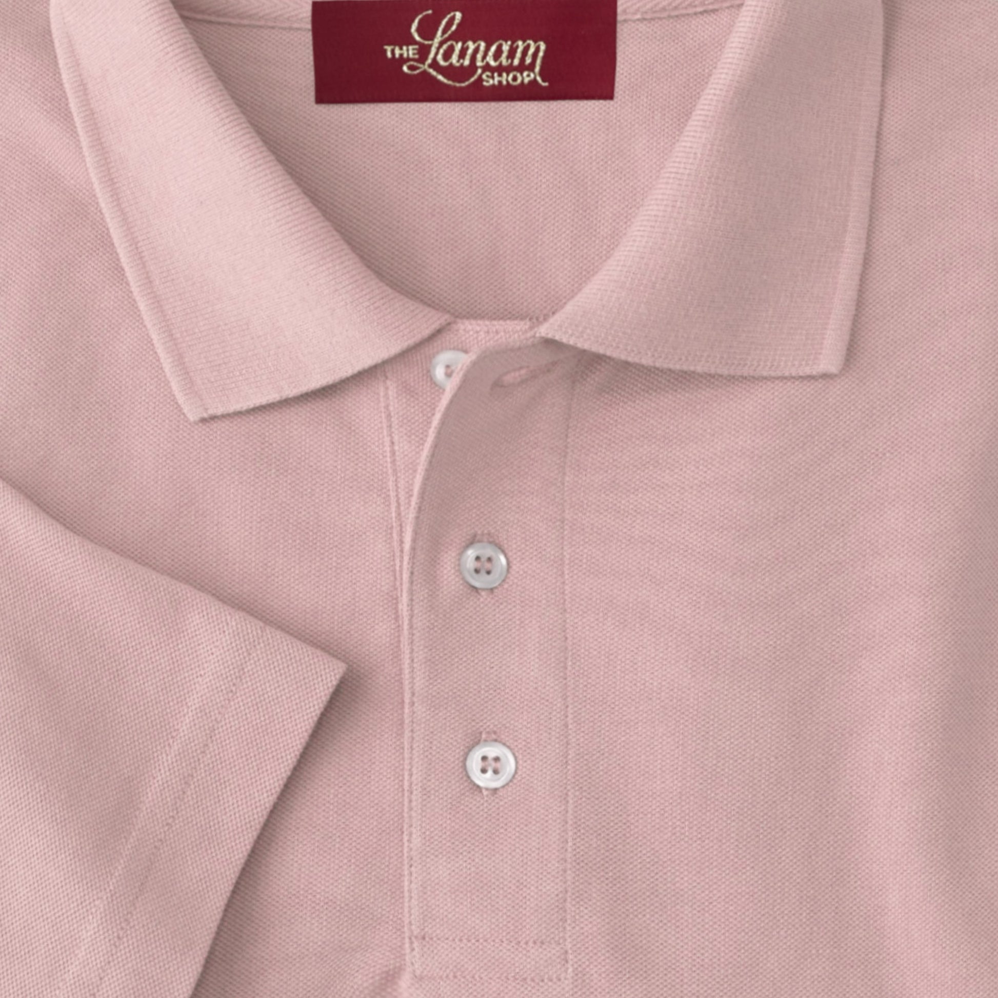 Men Short Sleeve Pima Cotton Pique Polo | Clique Pink