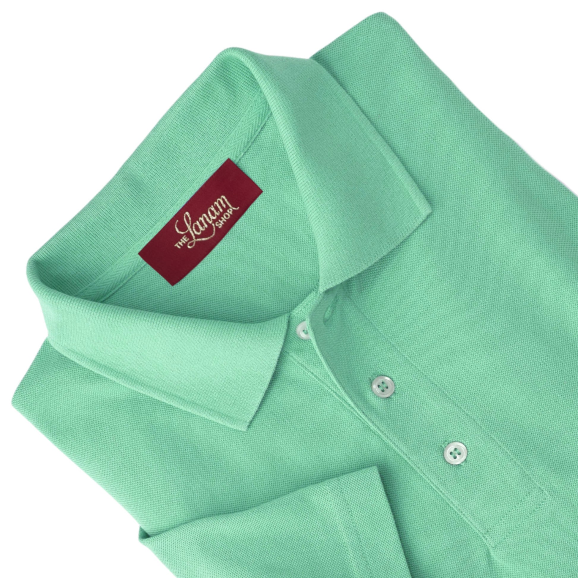 Men Short Sleeve Pima Cotton Pique Polo | New Lime