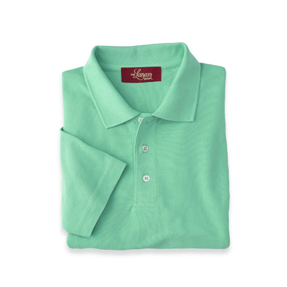 Men Short Sleeve Pima Cotton Pique Polo | New Lime