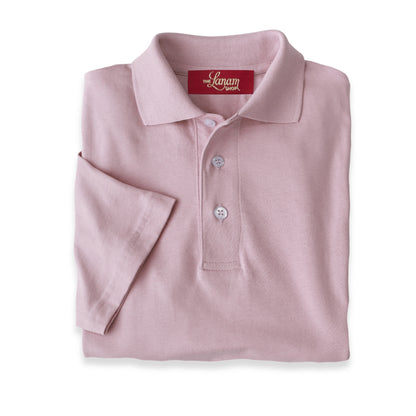 Men's Short Sleeve Pima Cotton Jersey Polo | Clique Pink