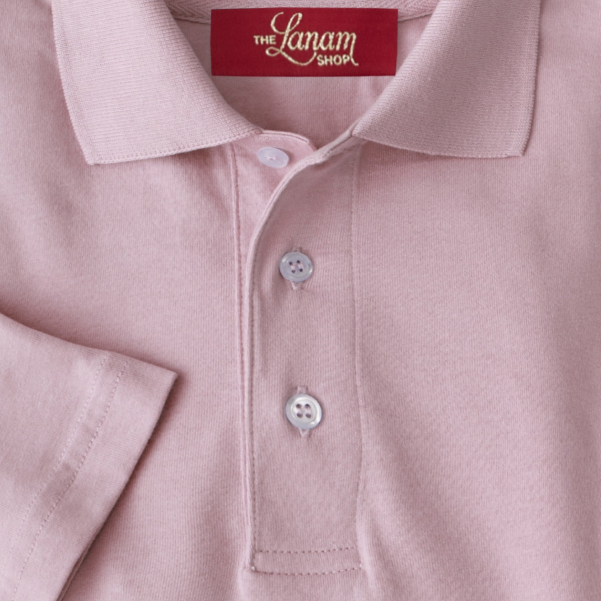 Men's Short Sleeve Pima Cotton Jersey Polo | Clique Pink