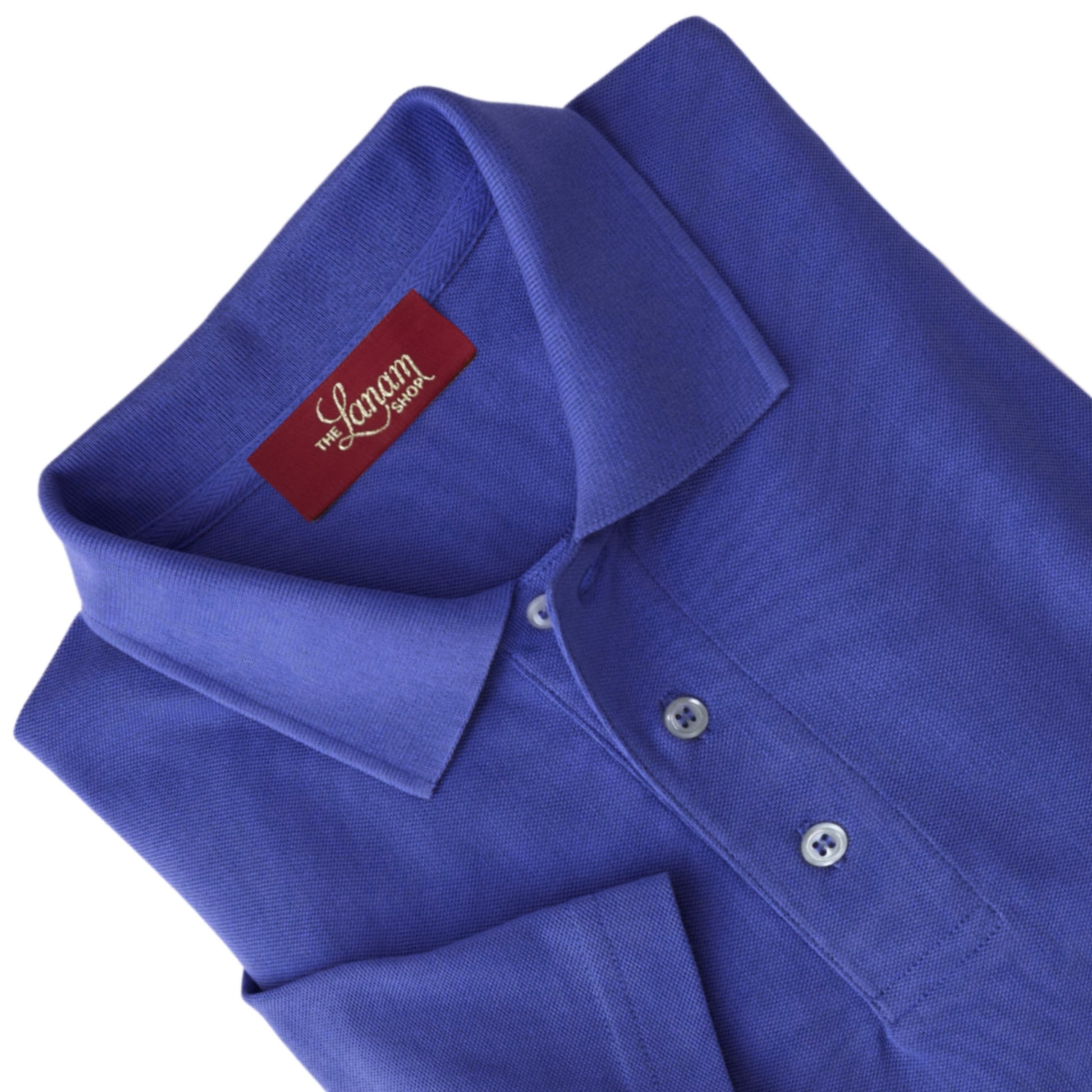 Men Short Sleeve Pima Cotton Pique Polo | Denim Blue