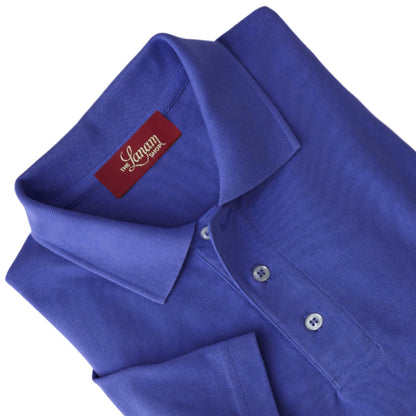 Men Short Sleeve Pima Cotton Pique Polo | Denim Blue