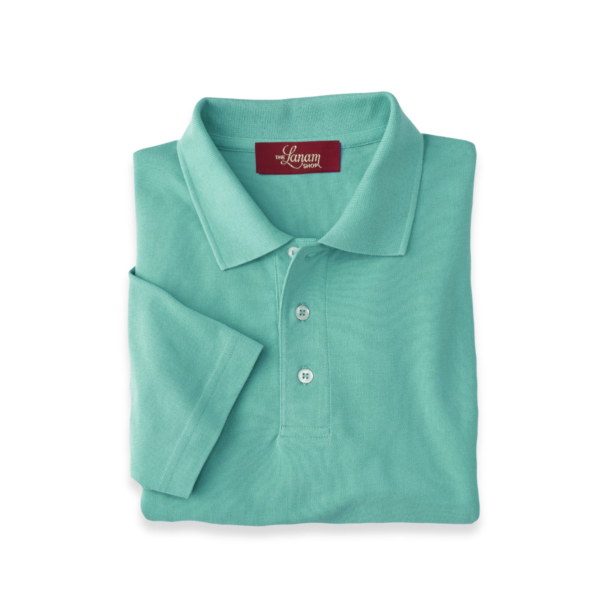 Men Short Sleeve Pima Cotton Pique Polo | Soft Kelly Green
