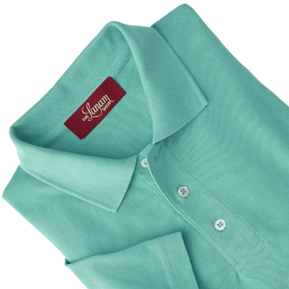 Men Short Sleeve Pima Cotton Pique Polo | Soft Kelly Green