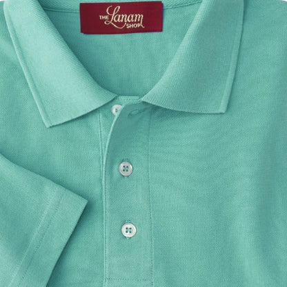 Men Short Sleeve Pima Cotton Pique Polo | Soft Kelly Green