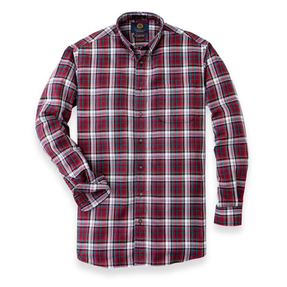 Men's Admiral Red Plaid Viyella Shirt