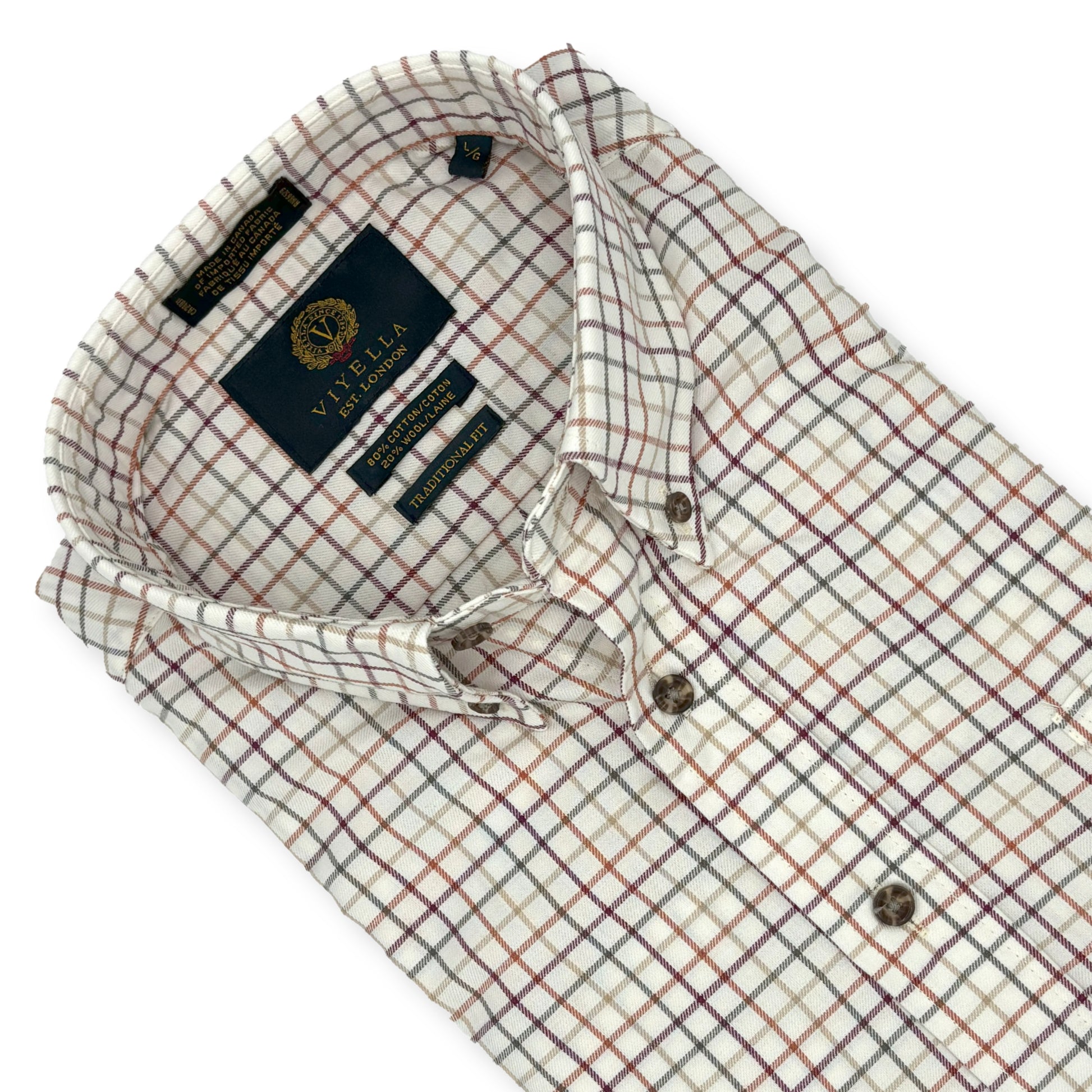 Men's Autumnal Tattersall Viyella Shirt