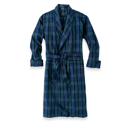 Men's Black Watch Plaid Viyella Robe