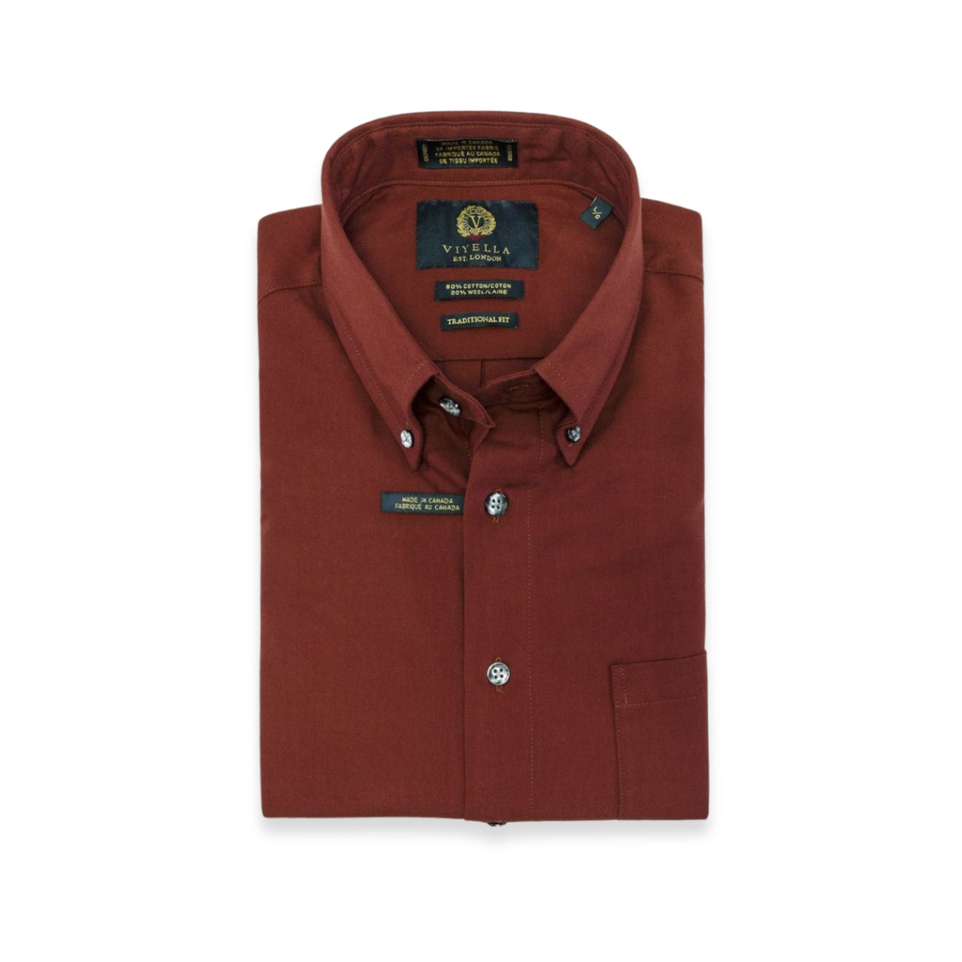 Men's Burgundy Viyella Shirt