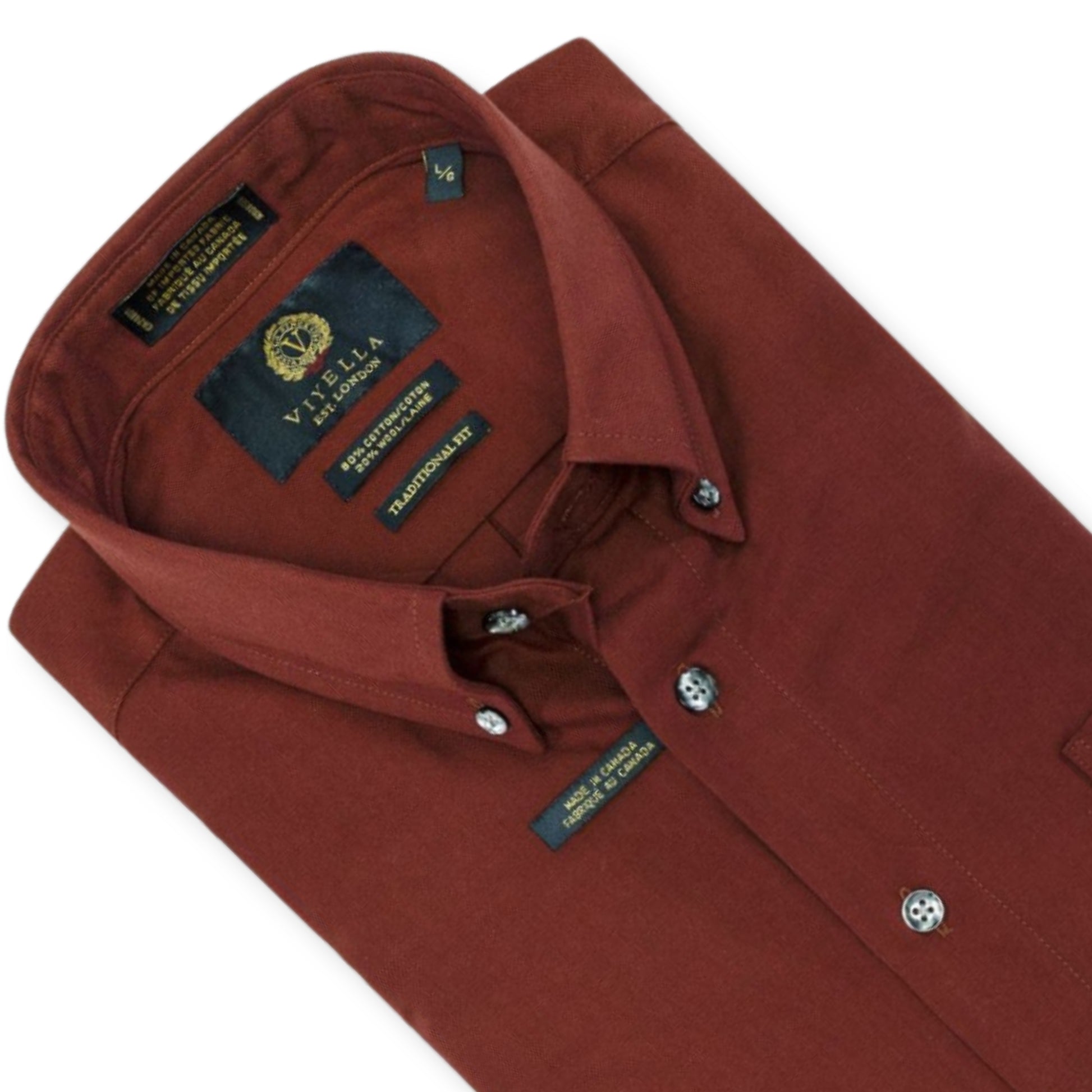 Men's Burgundy Viyella Shirt