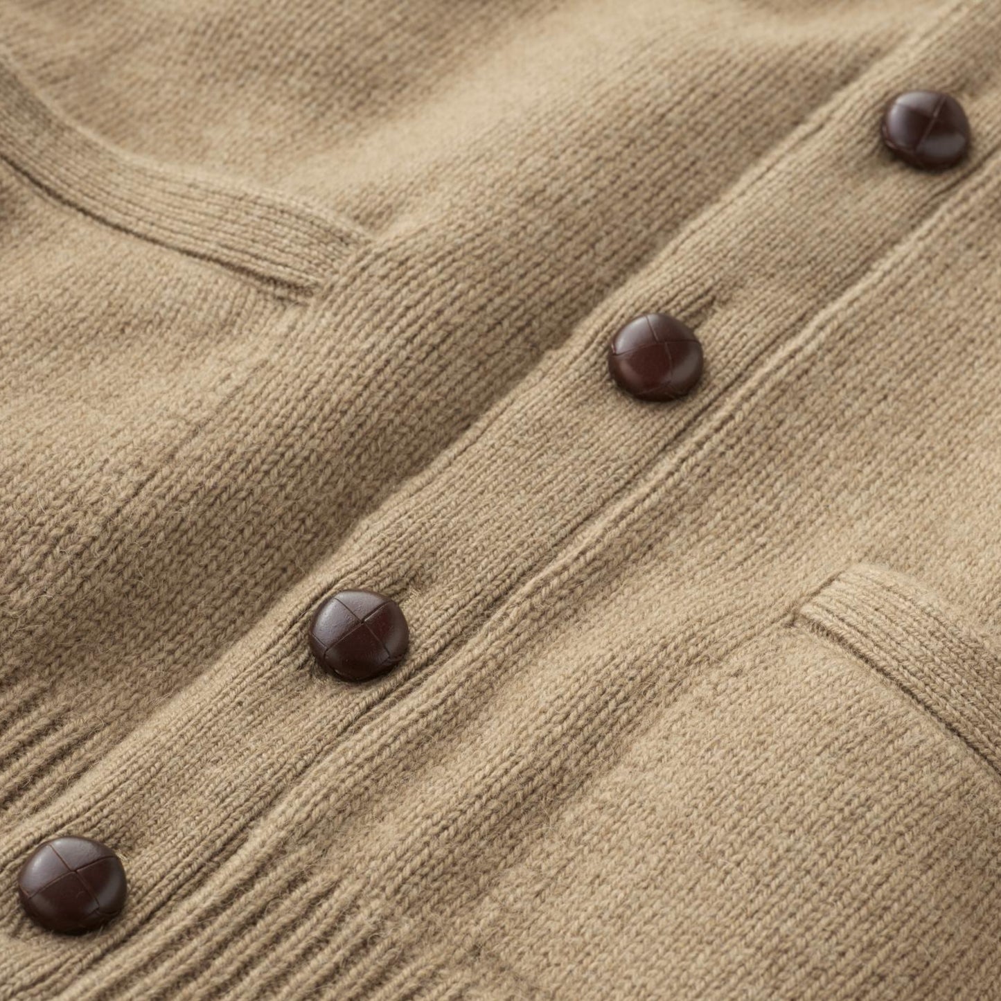 Men's Camel Hair Cardigan