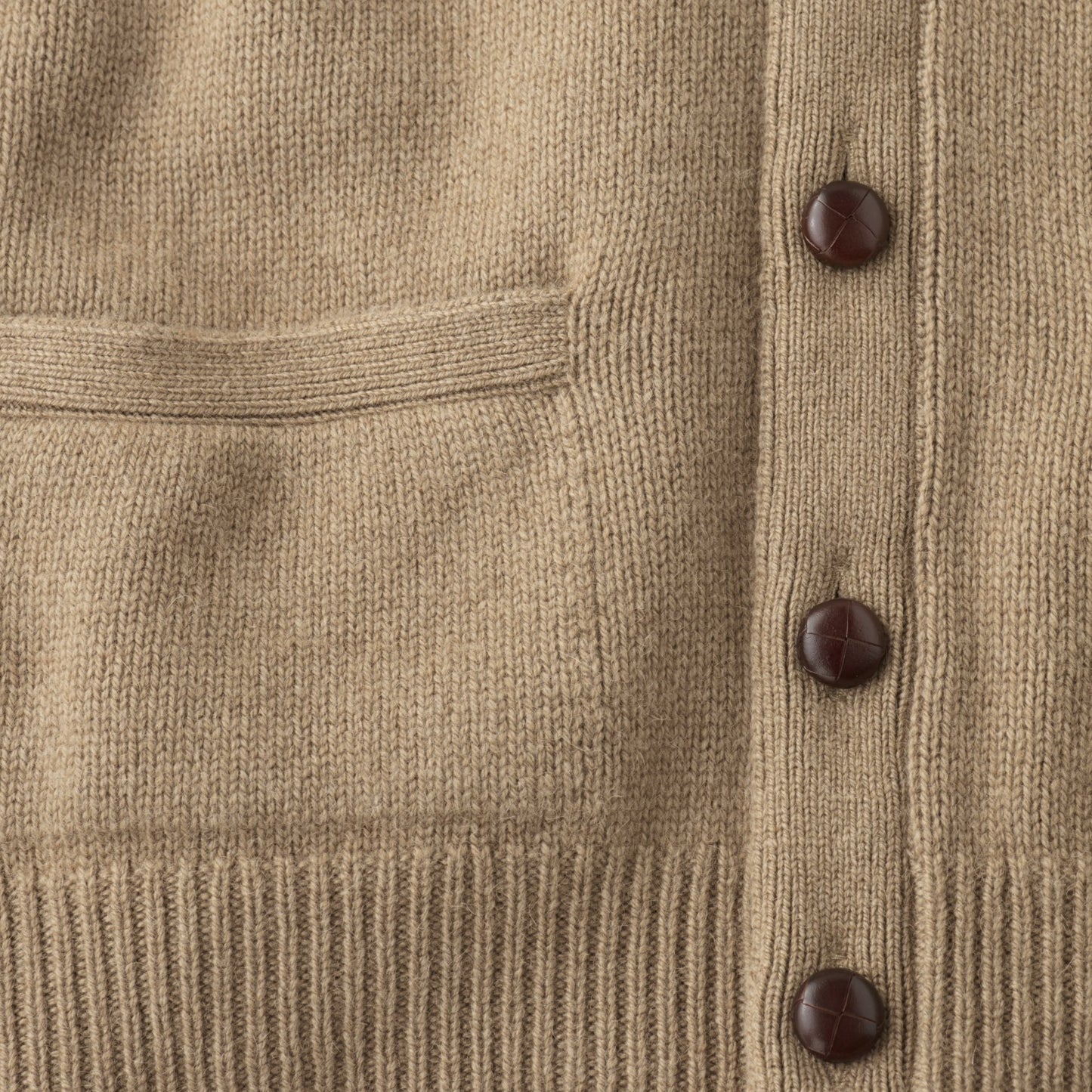 Men's Camel Hair Cardigan