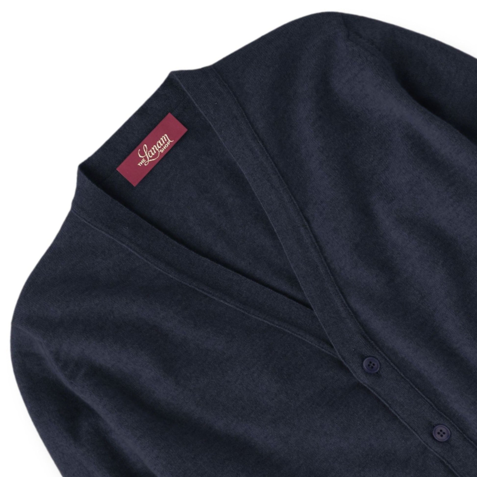 Men's Cashmere Cardigan in Navy