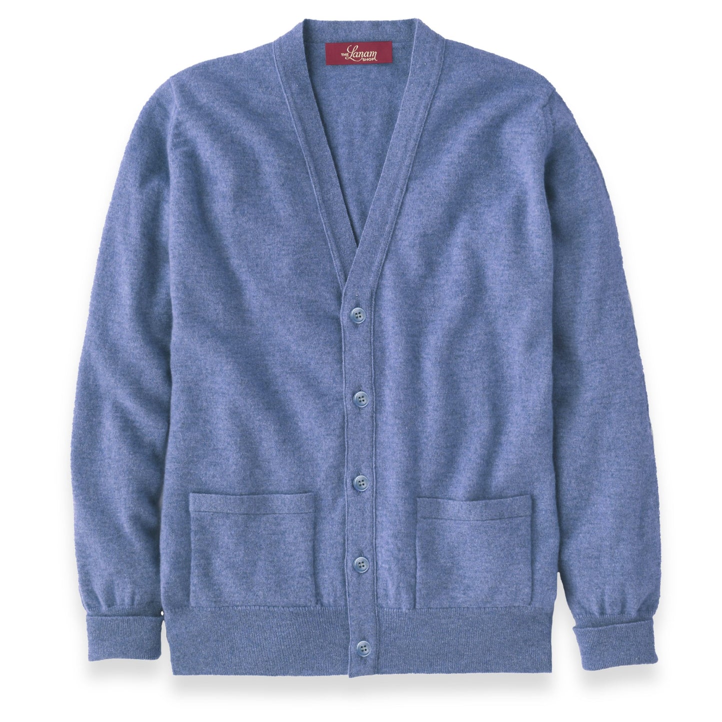 Men's Cashmere Cardigan in Lapis