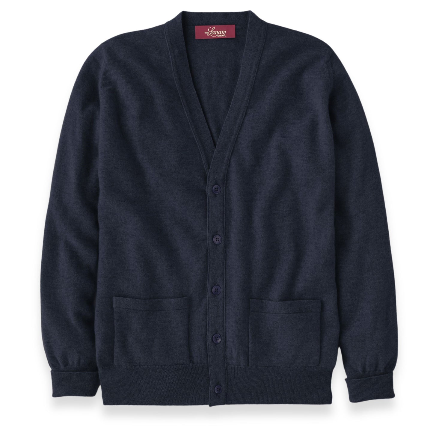 Men's Cashmere Cardigan in Navy