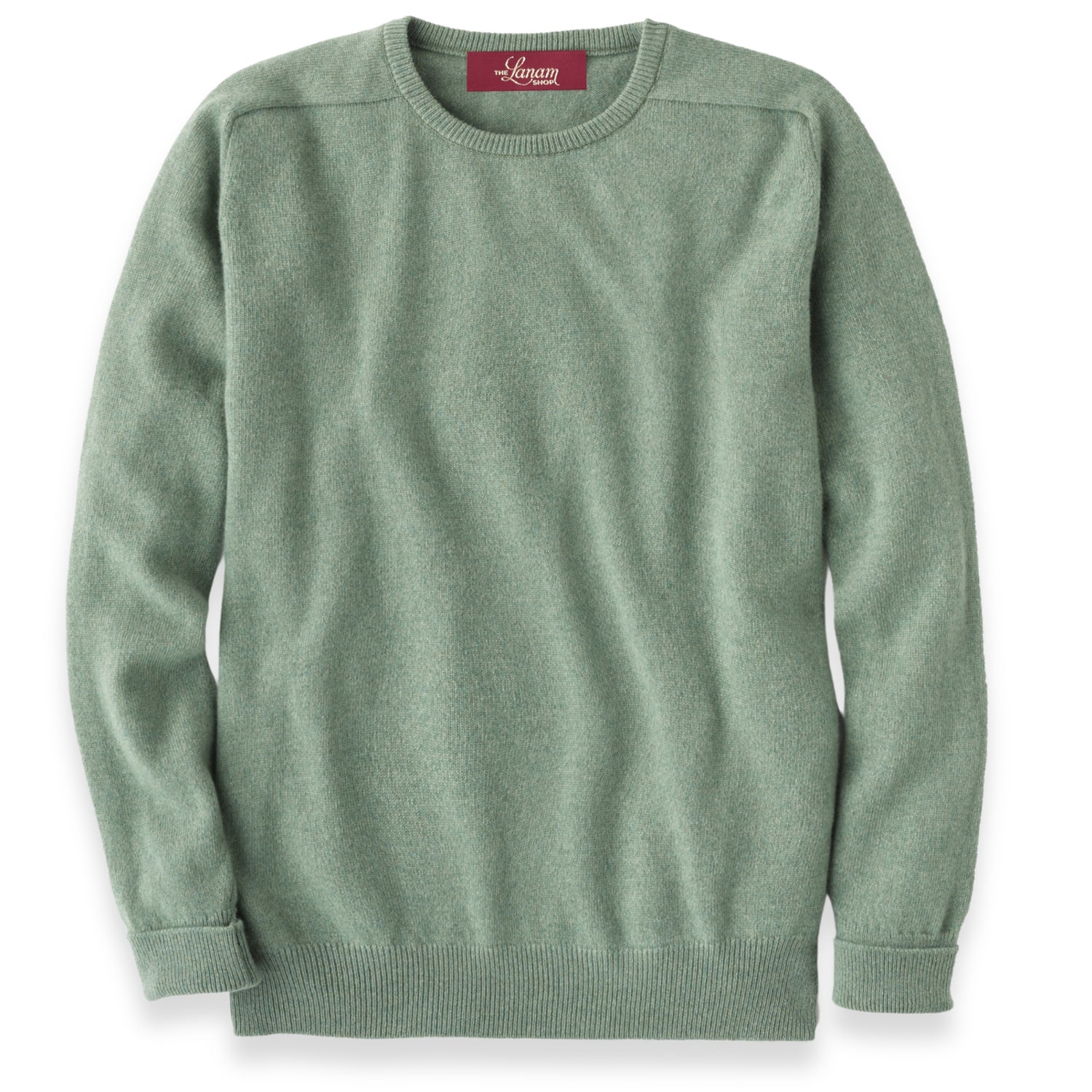 Men's Cashmere Crew Neck Sweater With Saddle Shoulder