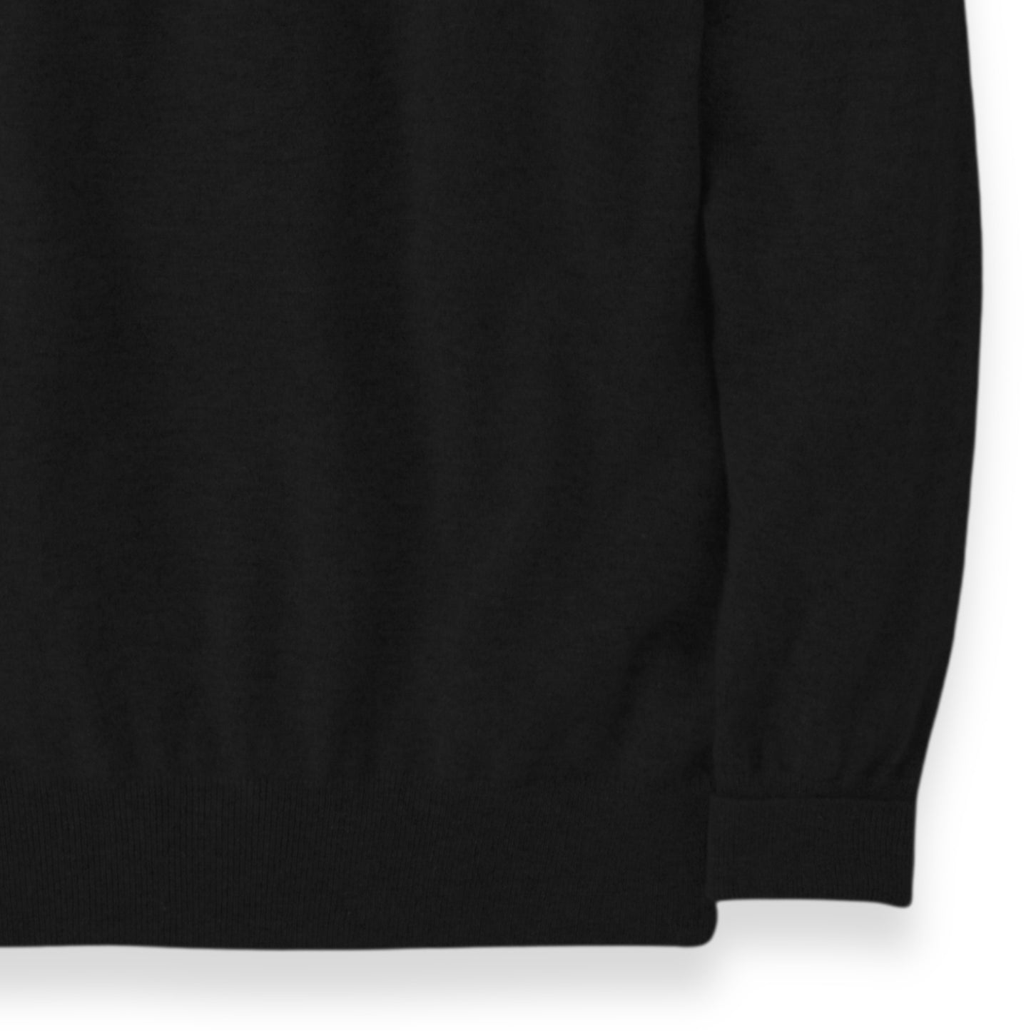 Men's Cashmere Polo Shirt Sweater in Black