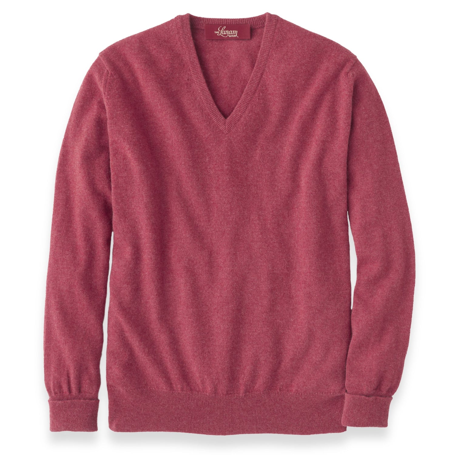 Men's Cashmere V-Neck Sweater With Set-In Sleeve