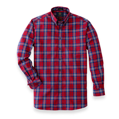 Men's Classic Red Plaid Viyella Shirt