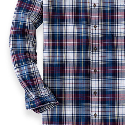 Men's Denim Plaid Viyella Shirt