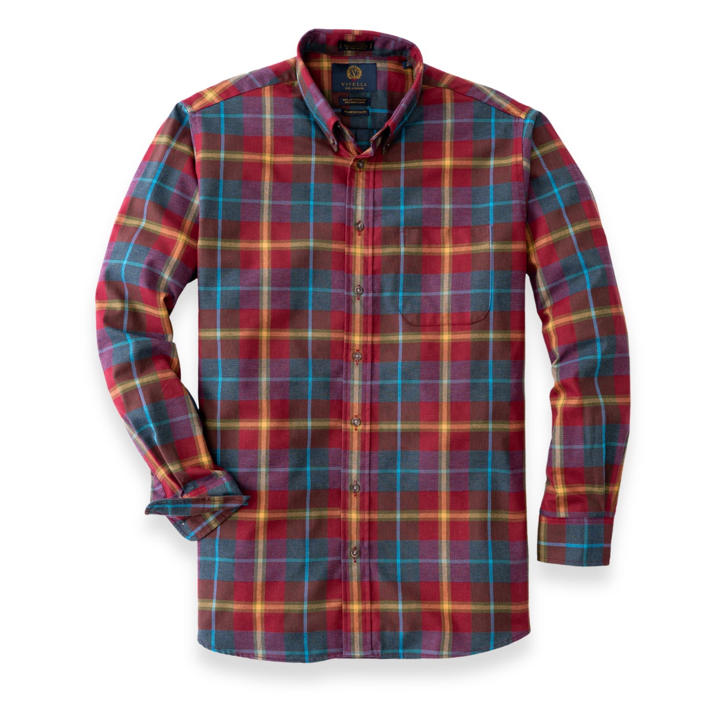 Men's Fall Plaid Viyella Shirt